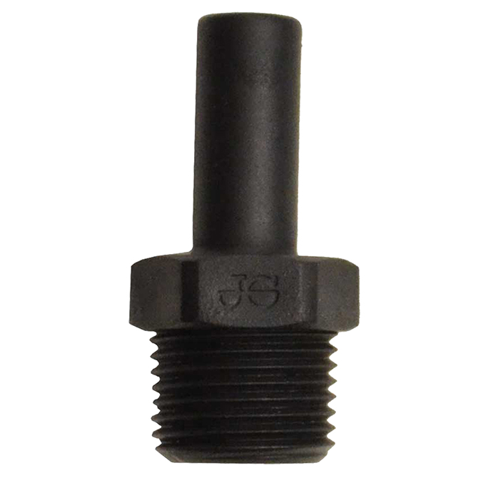 (image for) John Guest PP051223E Stem Adapter BLK 3/8 Stem x 3/8 MPT (10) - Click Image to Close
